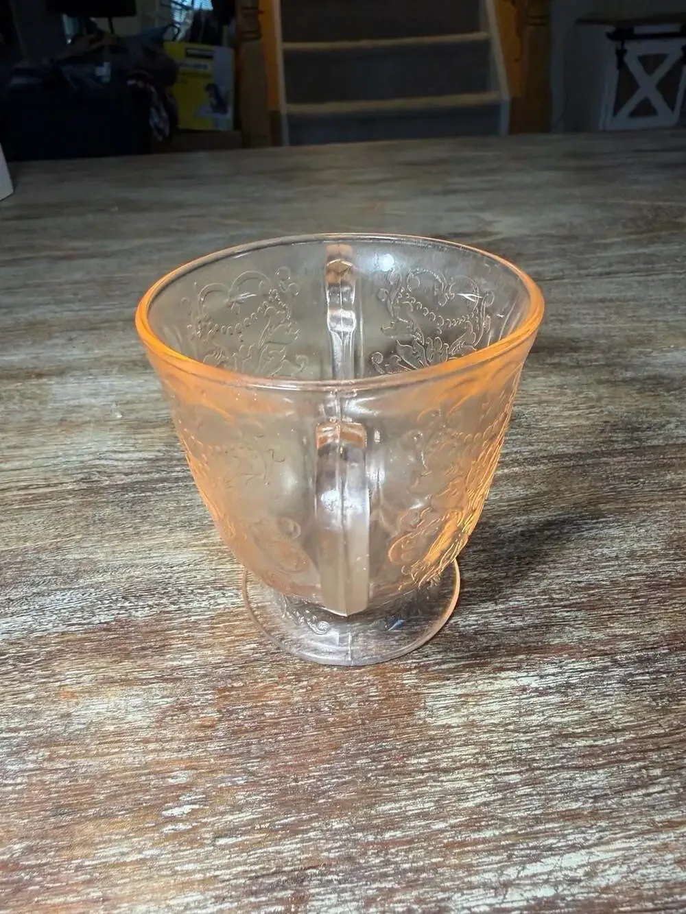 Vintage Macbeth-Evans American Sweetheart Pink Depression Glass Footed